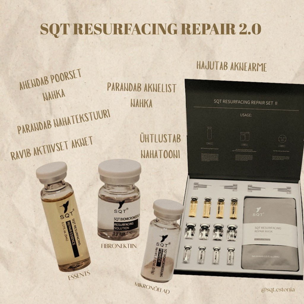 SQT biomikronõelumine naha uuendamiseks ja noorendamiseks Ilupai Skincare salongis